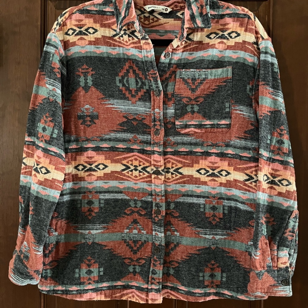 Mountain and Isles Southwestern Patterned Shirt